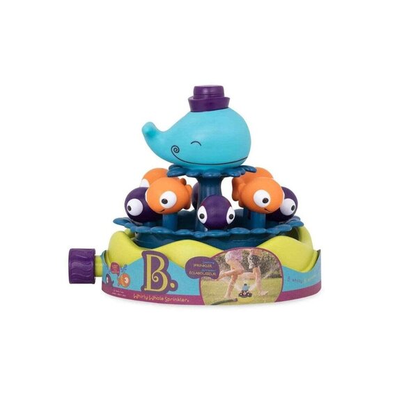 B. toys Whirly Whale Sprinkler - Blue and Orange. Kids Toy - Picture 11 of 12